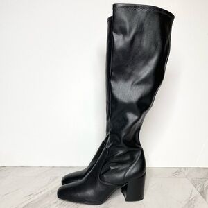 Franco Sarto Talfer Black Tall Heeled Boot 8M